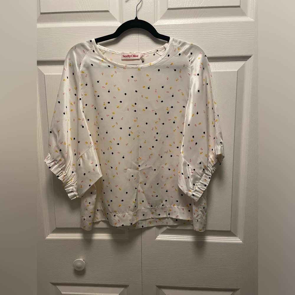 See By Chloe CHLOÉ LIGHTBULB TOP - Dolman Women's Size 8